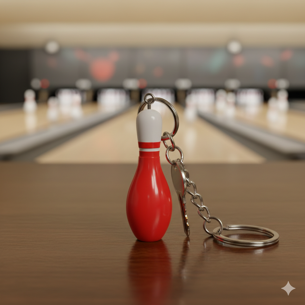 bowling pin keychain
