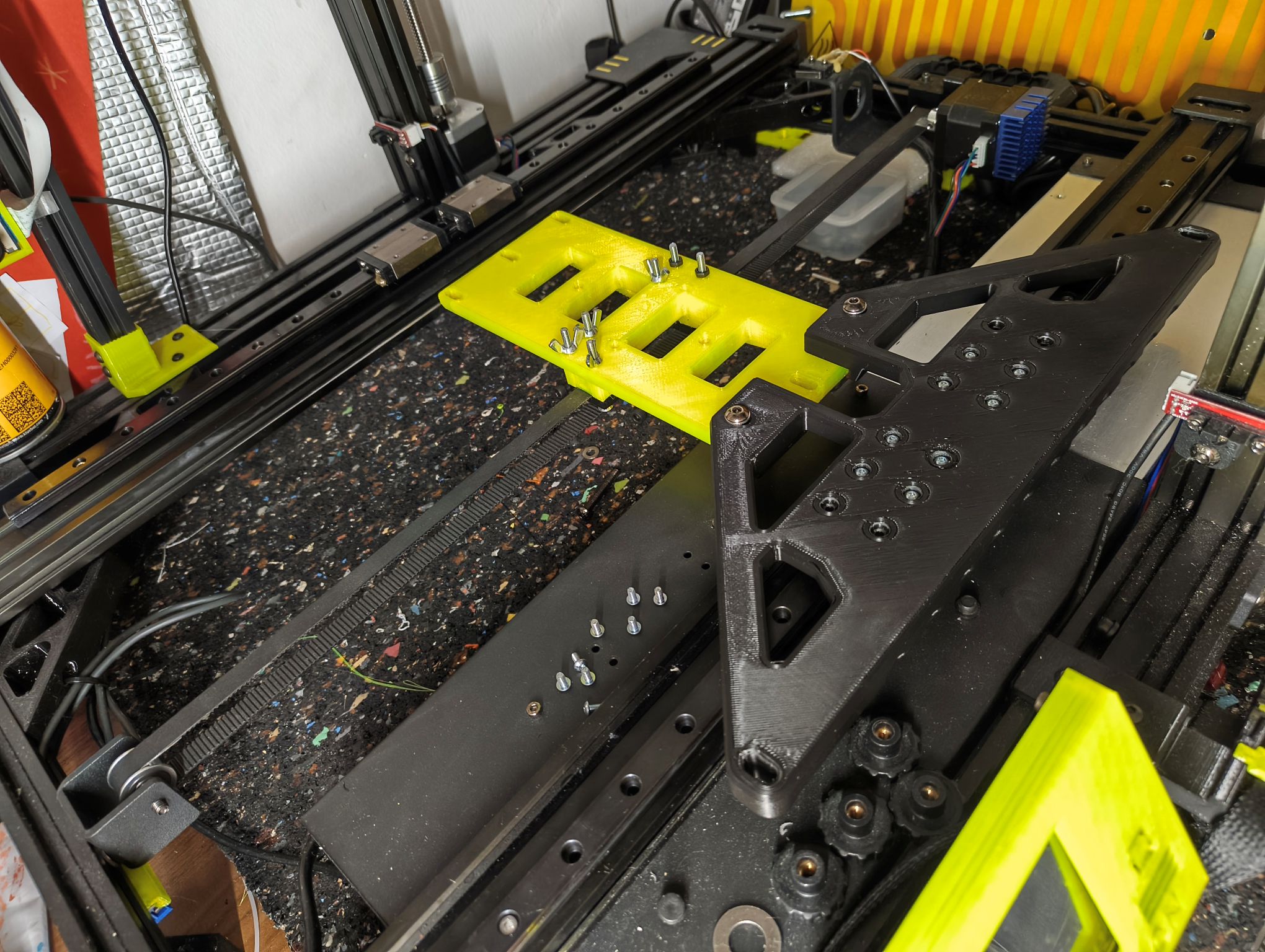 Anycubic Chiron printed Y-Axis Linear Rail Mod Carriage Printbed