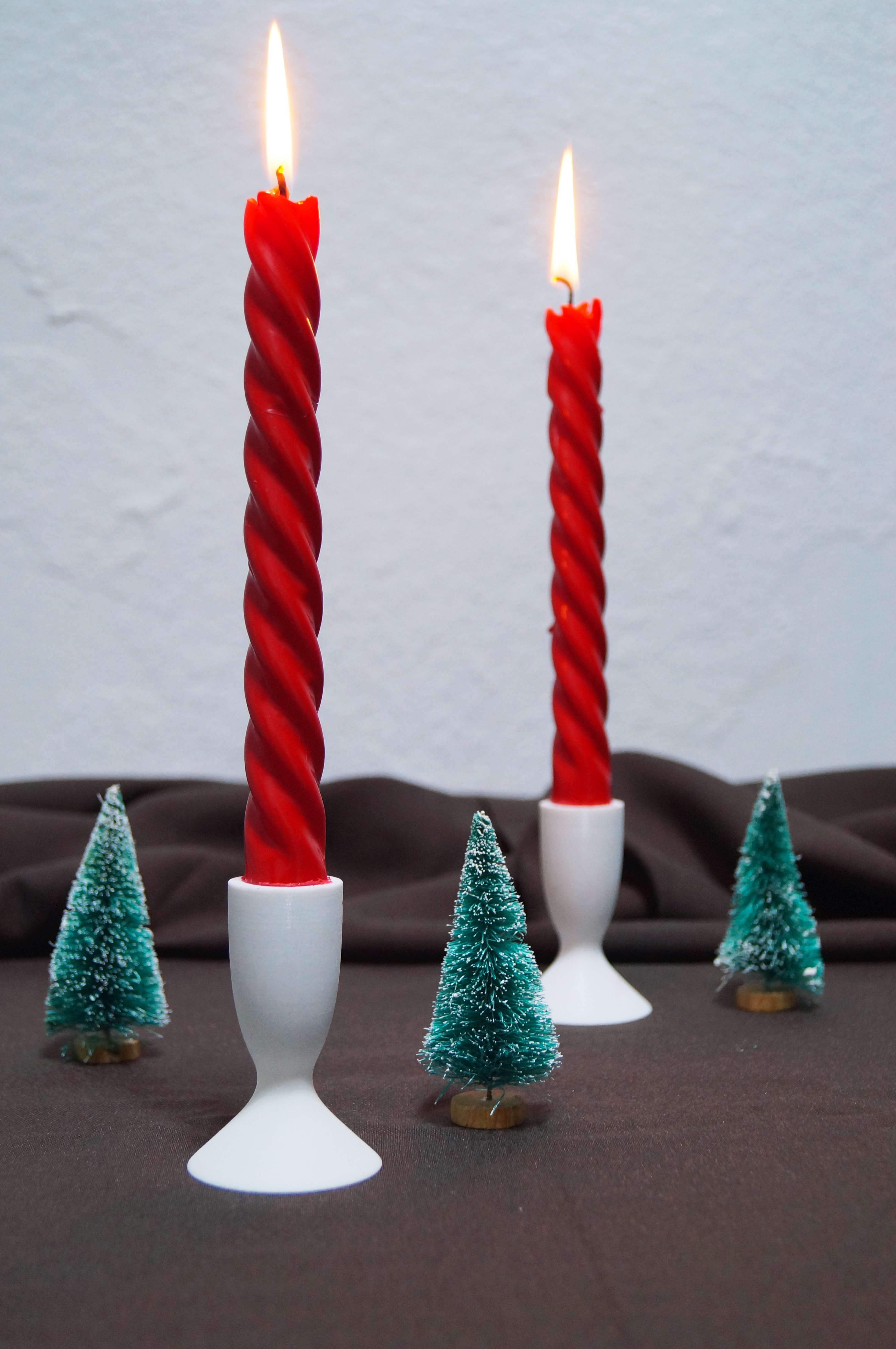 Modern Spiral Candle Stand (Easy Print)