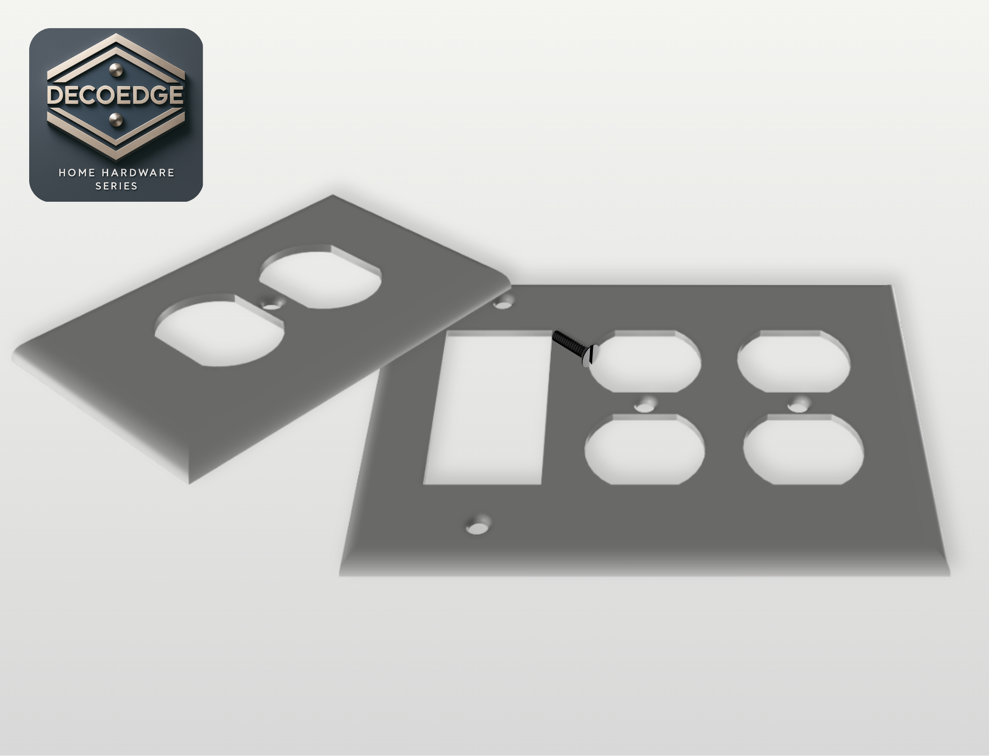 DecoEdge: Outlet Wall Plates – Single, Double, and Triple Gang Covers