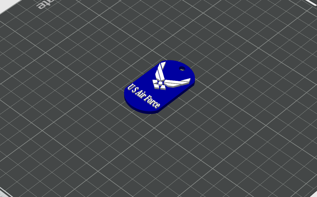 Air Force military dog tag