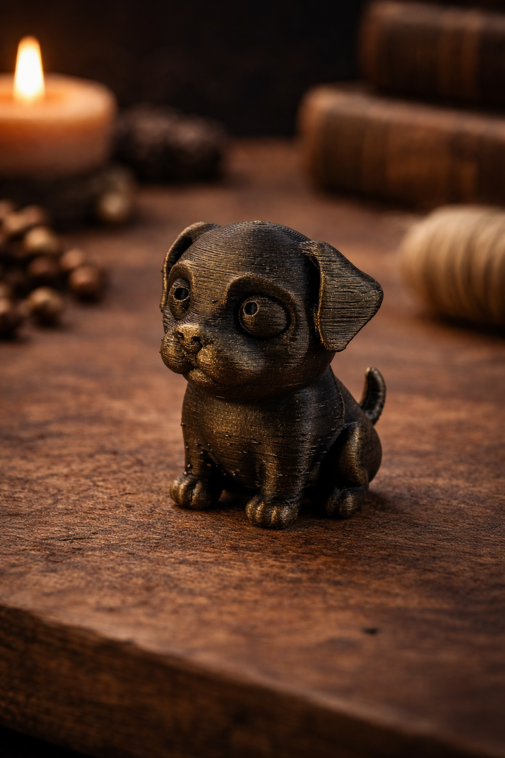 Cute Puppy Figurine – Easy Print – No Support – Adorable Dog 3D Model 3D model by Roberto Gallocchio