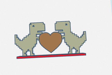 chrome dino herz