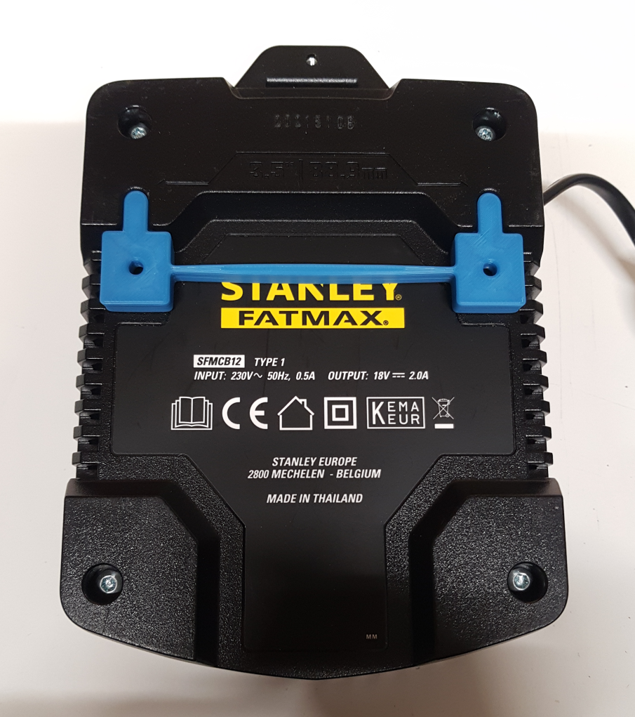 Stantley fatmax v20 charger wall mount
