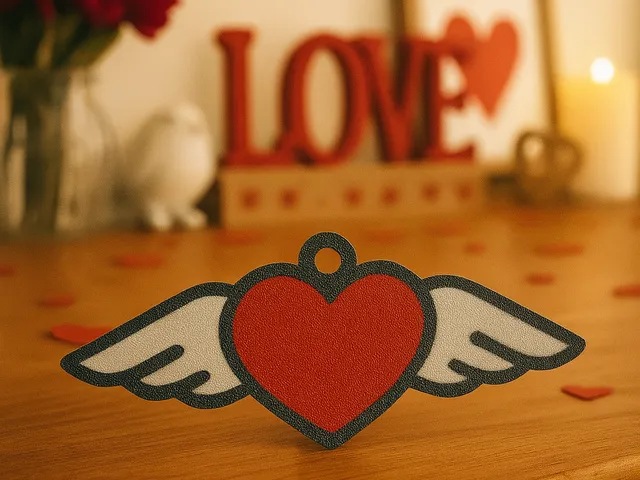Wings of love Keychain.