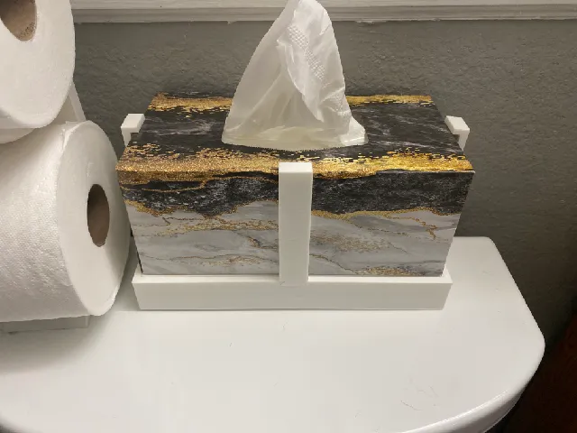 Weighted Kleenex Face Tissue Box Holder