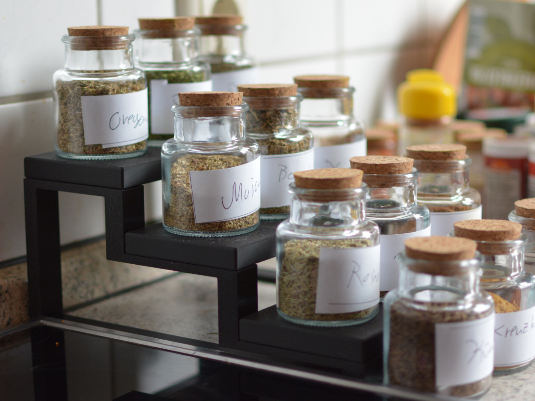 Tiered Spice Rack Shelf or Display Shelf