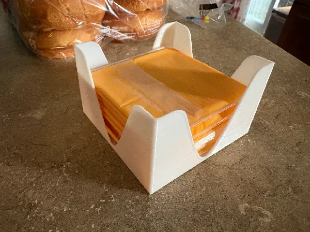 Sliced cheese tray