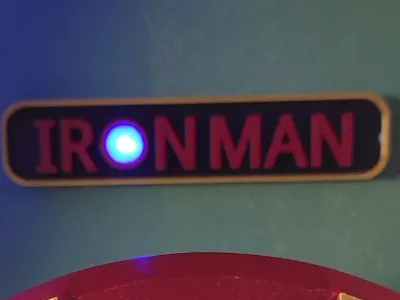 Iron Man Inspired LED Name Plate / Display Sign