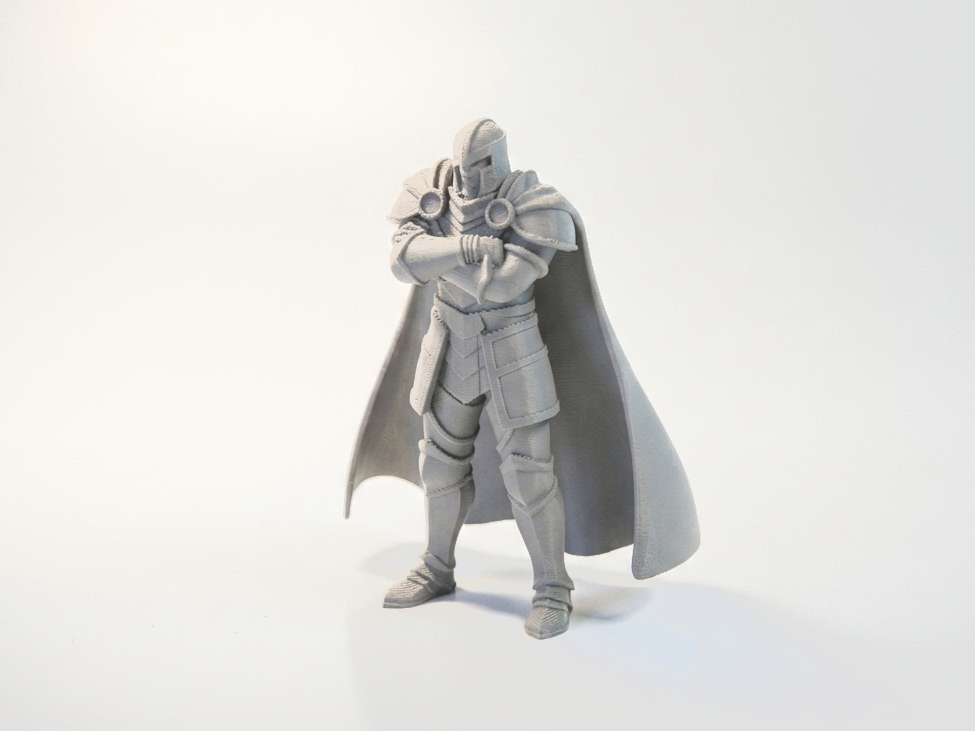 Dark Armored Warlord Fantasy Figurine 3D Printable