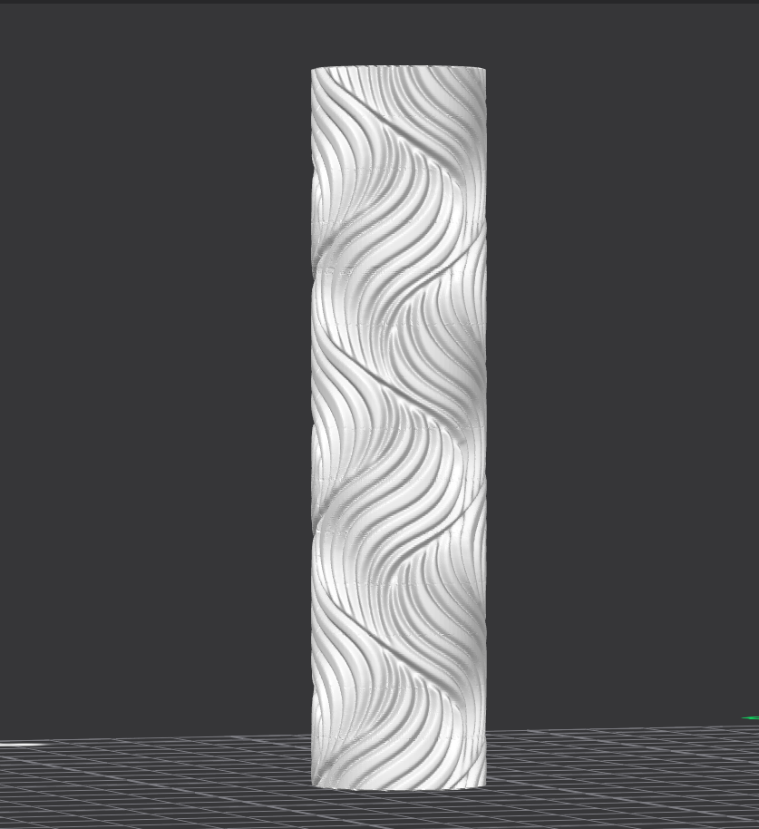 Miniatura 3 do modelo 3D Wavy pattern roller