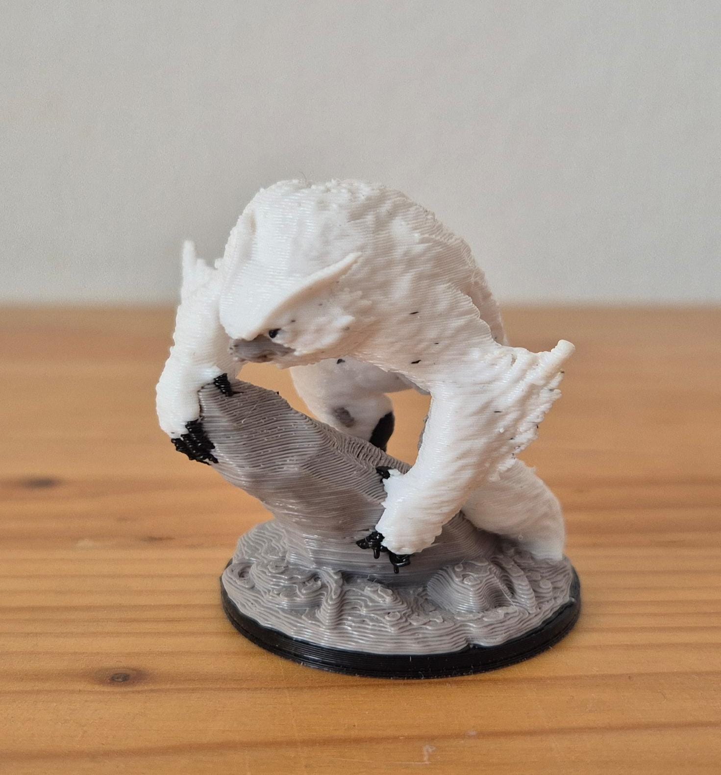 Owlbear D&D miniature - with multicolor file
