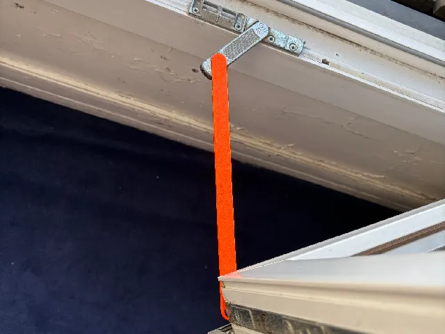 Swing out window spacer extension