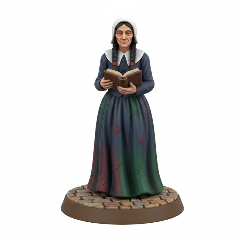 FDM Supportfree Pilgrim Female TTRPG Miniature Easytoprint NPC