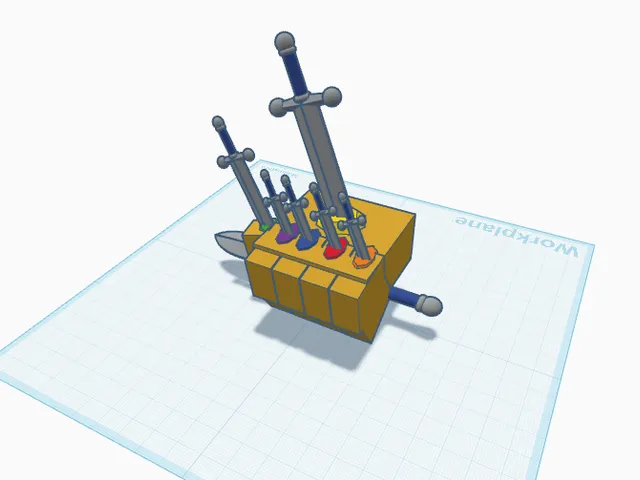 Swords in thanos gauntlet