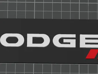 Dodge sign for office \ workshop