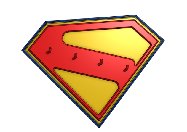 Superman Logo Keyholder