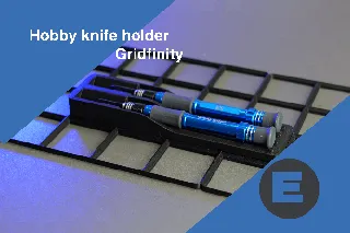 Gridfinity Hobby Knife Holder (Universal Fit) - Gridfinity