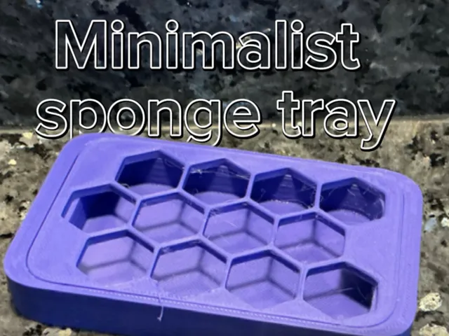 Minimalist Sponge tray