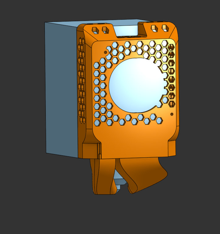 Adventurer 5M(PRO) Lightweight Toolhead Fan Duct 3D model thumbnail