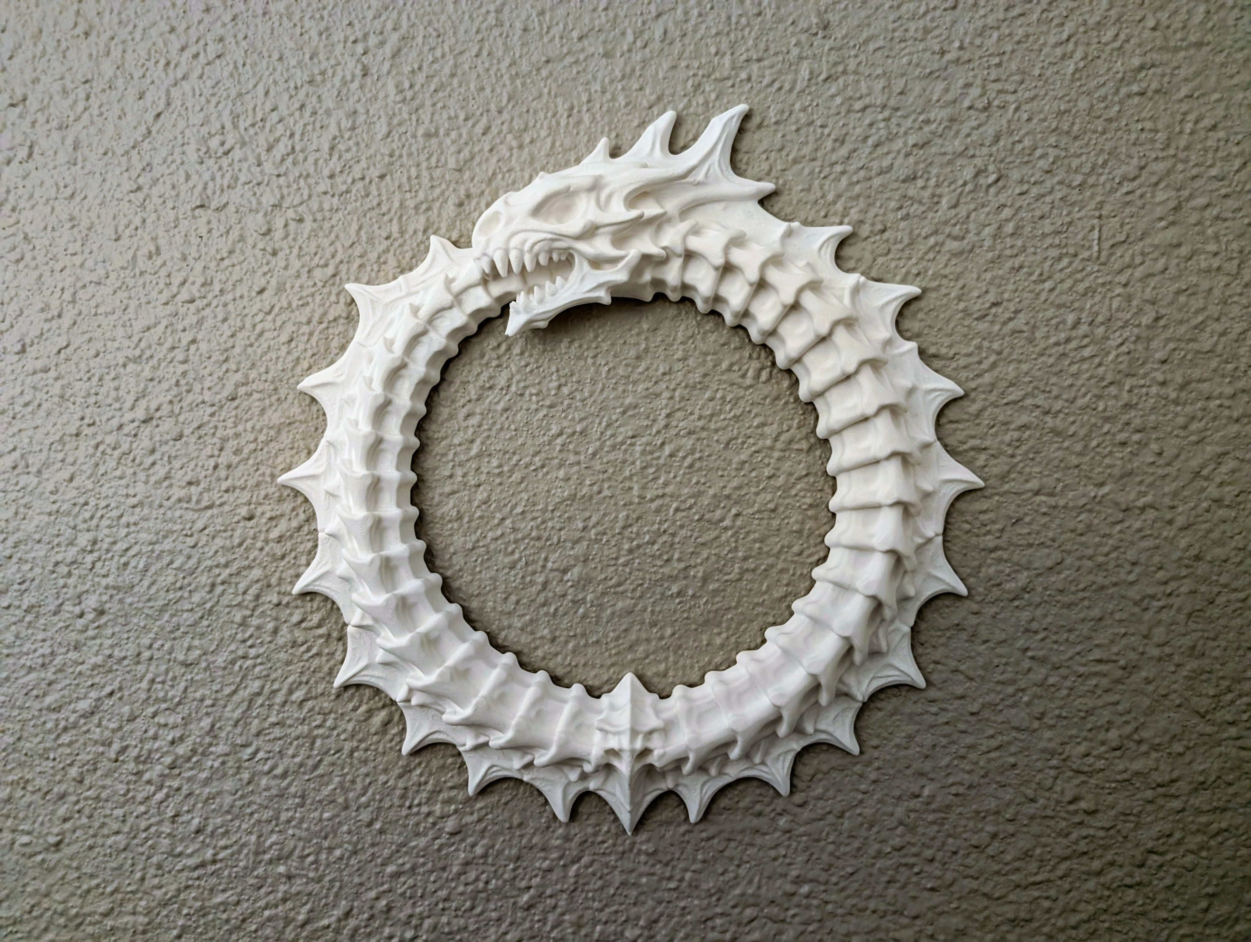 Bone Dragon Ouroboros - Dark Wall Decor