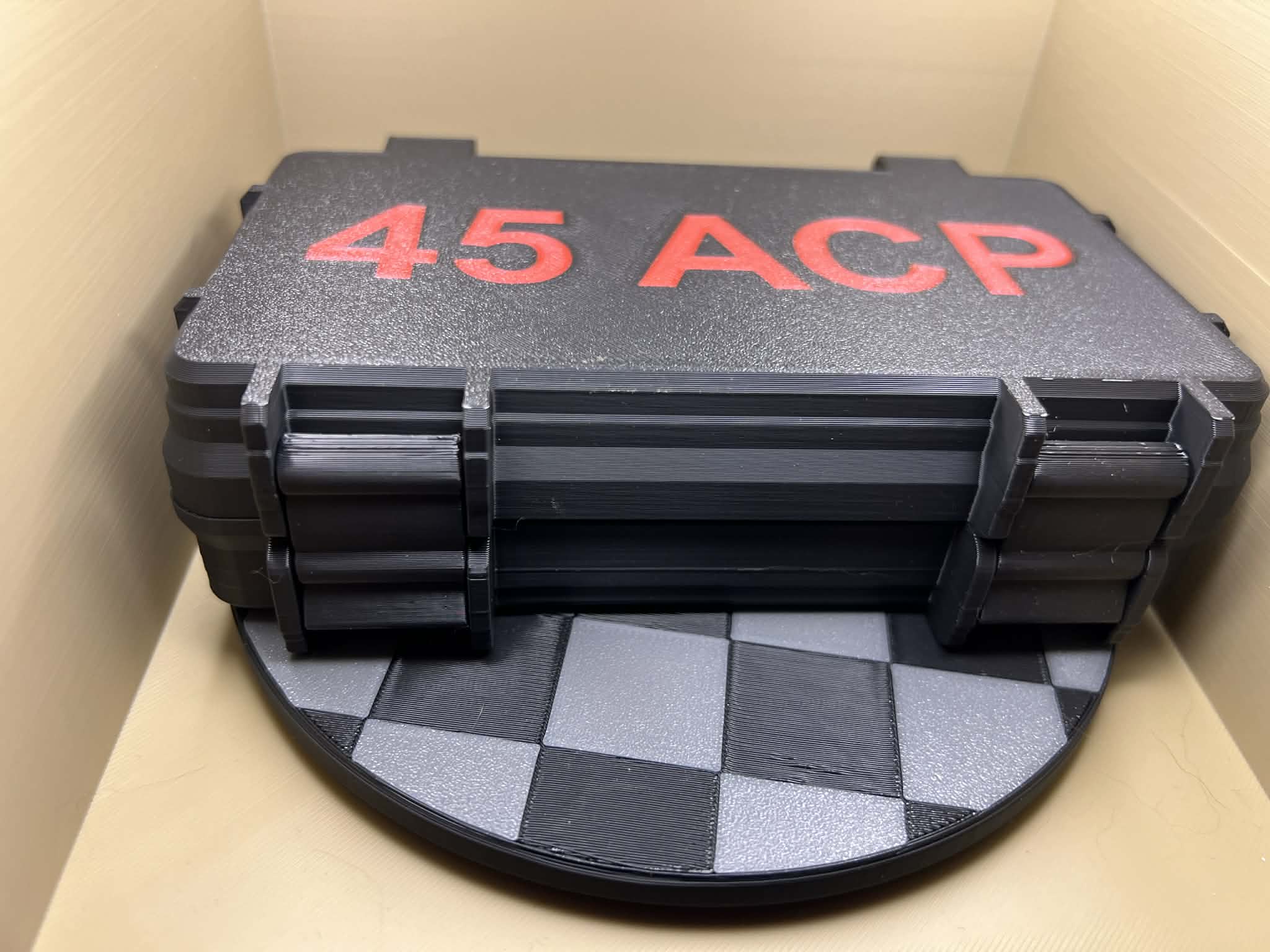 45 apc x 50 print in place ammo storage