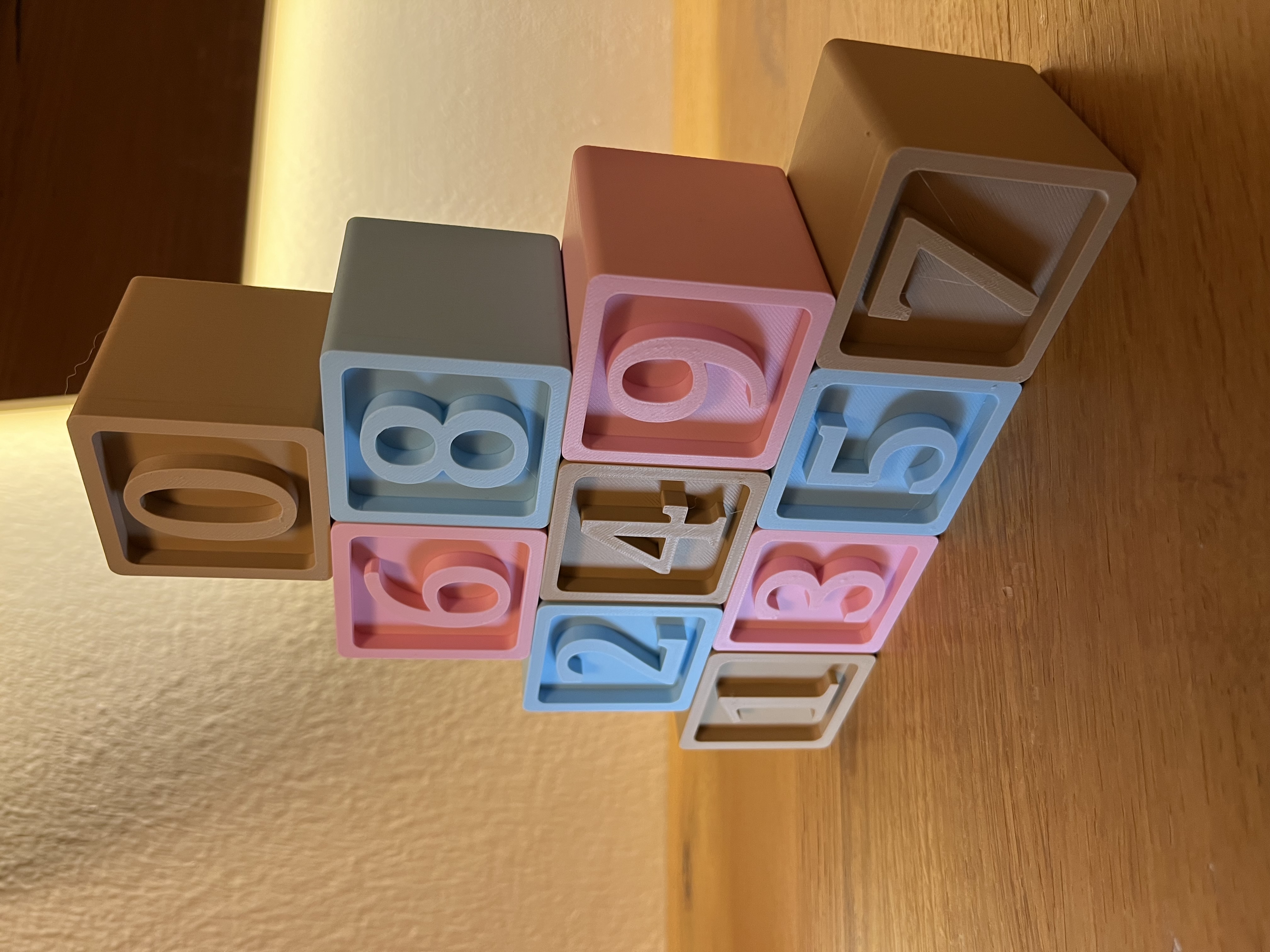 3D Number Blocks 0–9 + Heart — STL Grátis | 3DFinder