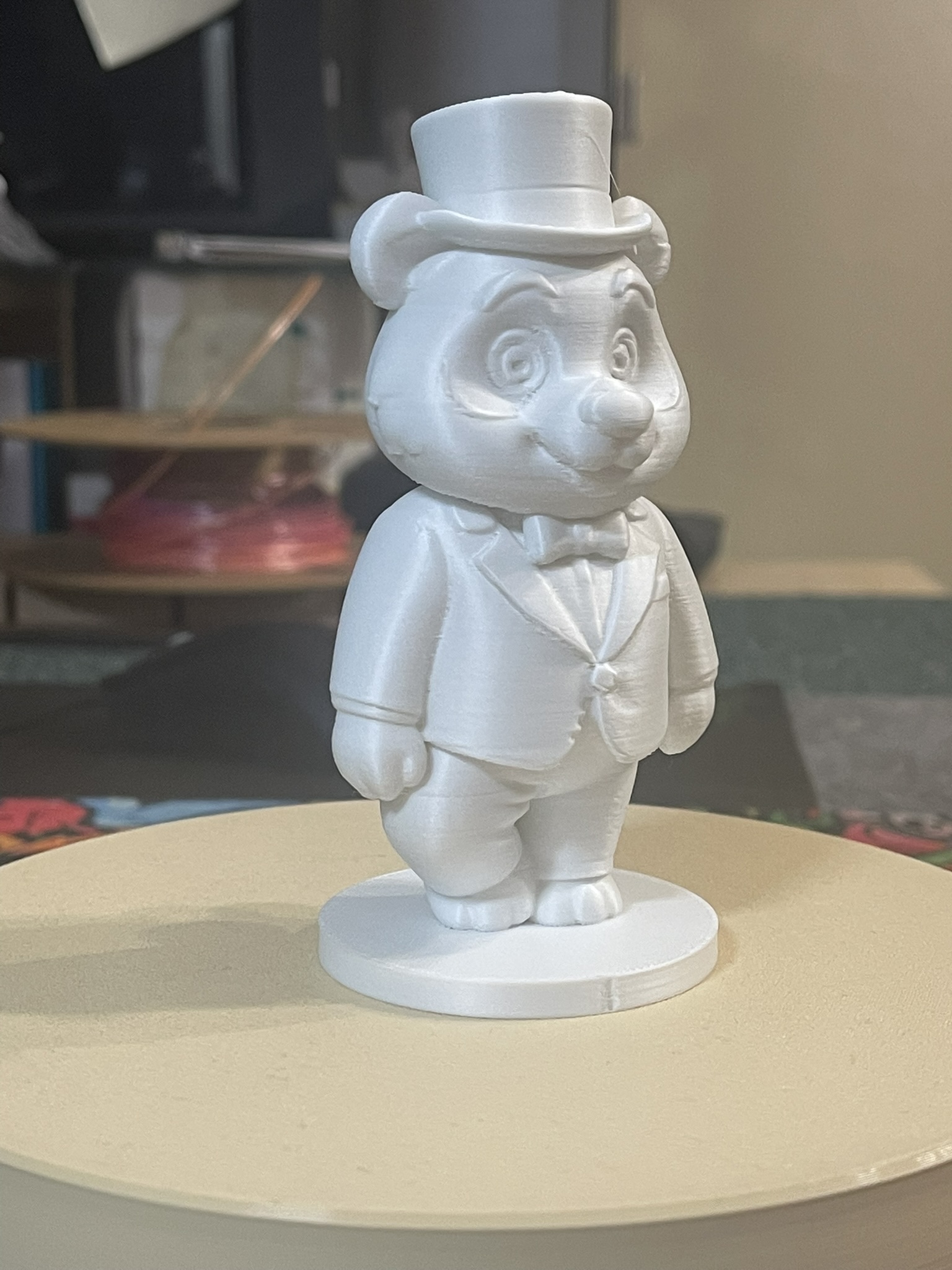 Cartoon-Style Panda in a Suit and with a Top Hat
