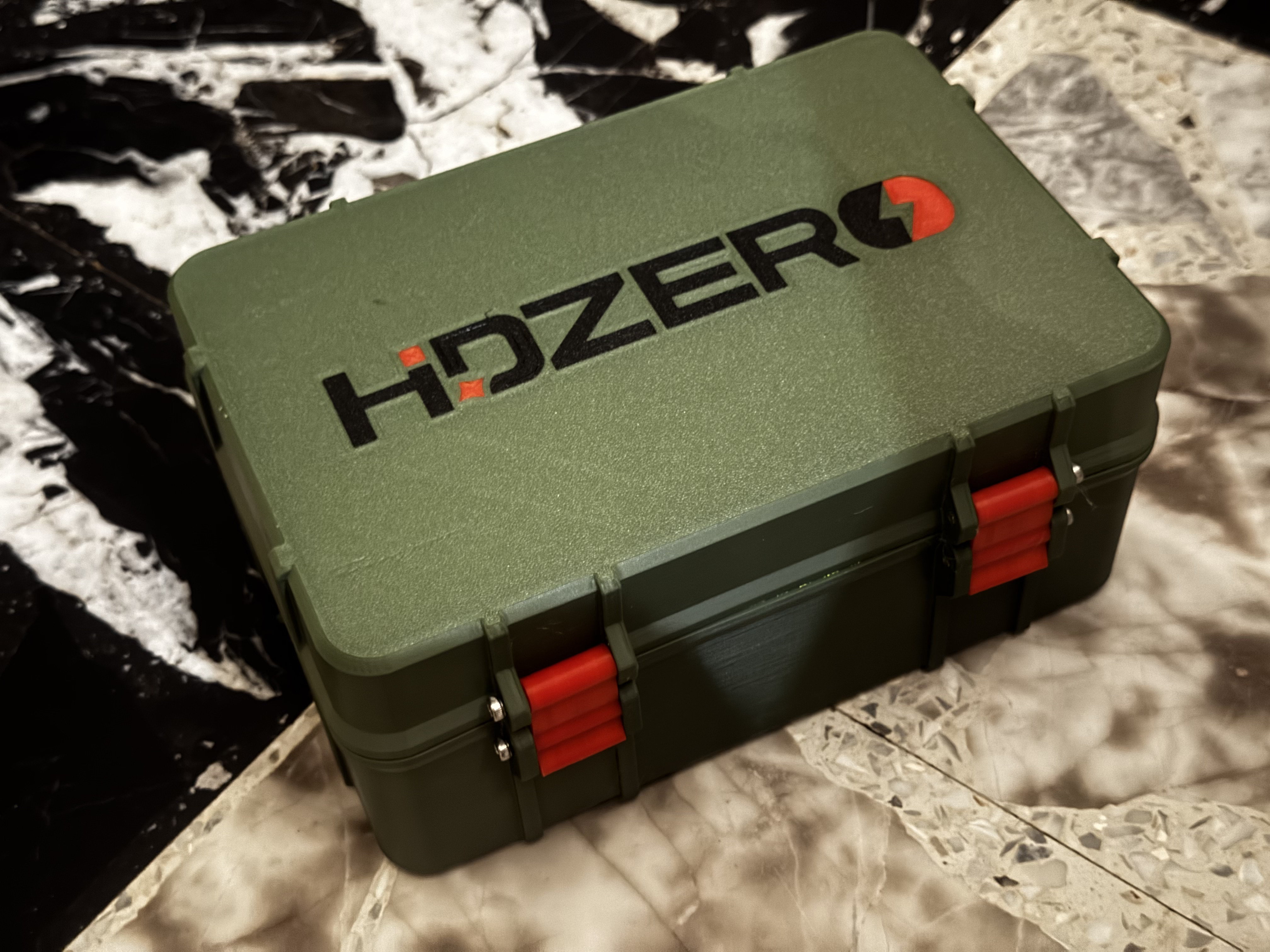 HDZero Hard Case Lid with Embedded Logo (Multi-Color / 3MF)