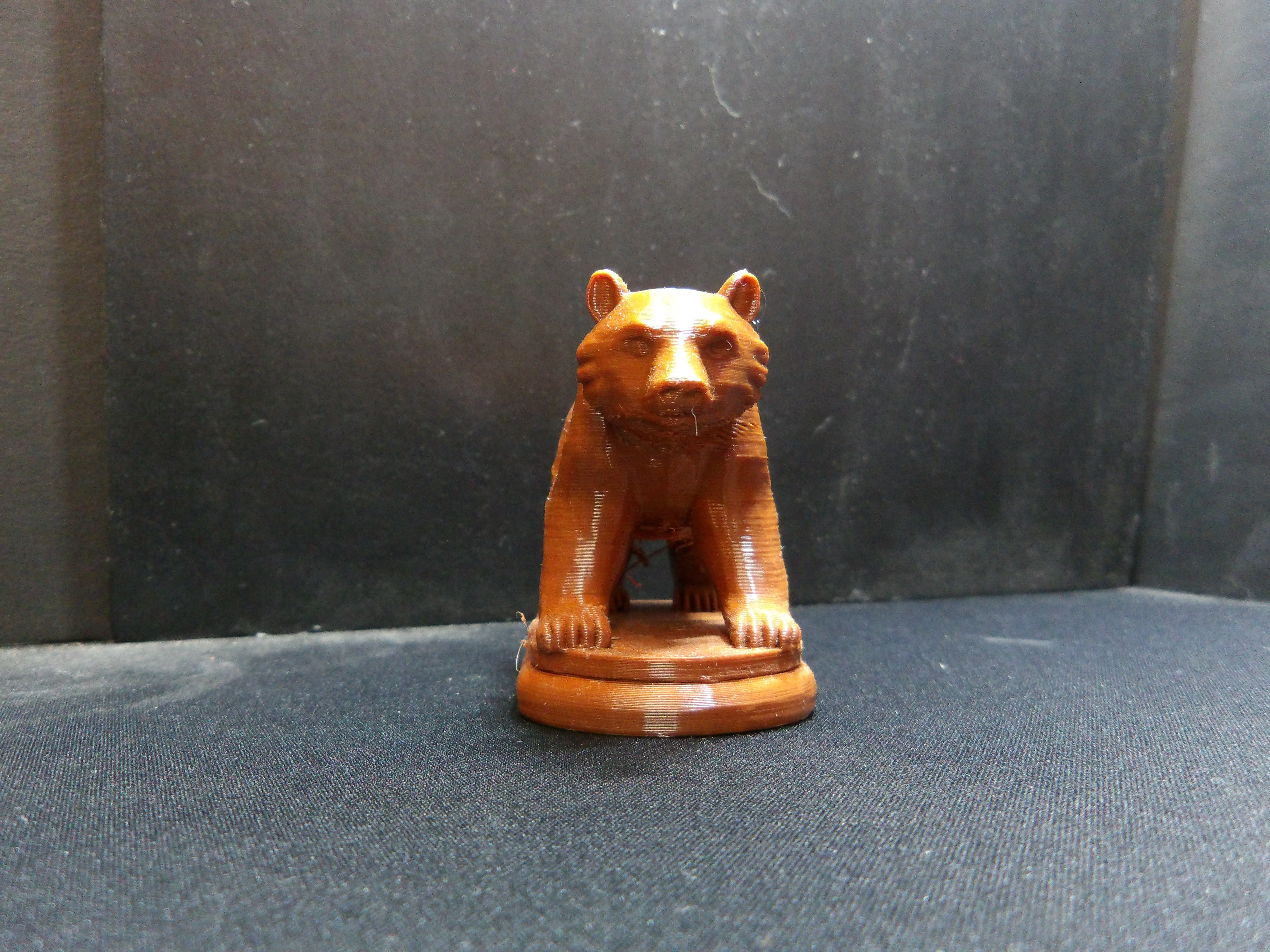 Bear carving statue.
