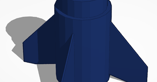 3 inch diameter fuselage rocket fin can by Scone gobbler | Download ...