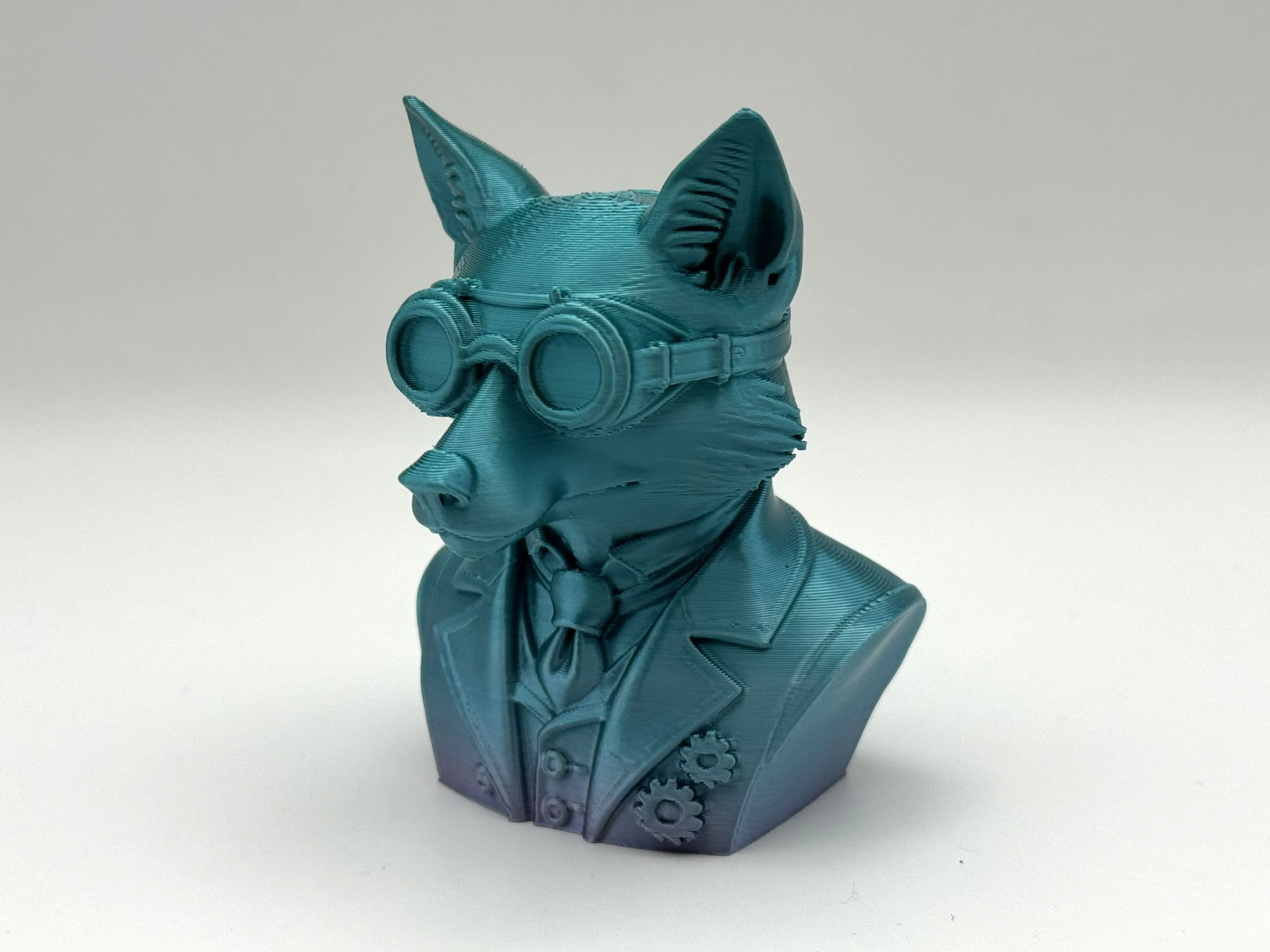 Miniatura 5 do modelo 3D Steampunk Fox Bust