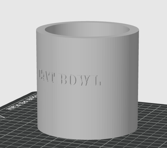 cat bowl i made