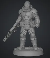 Tabletop Long Barrel Warrior