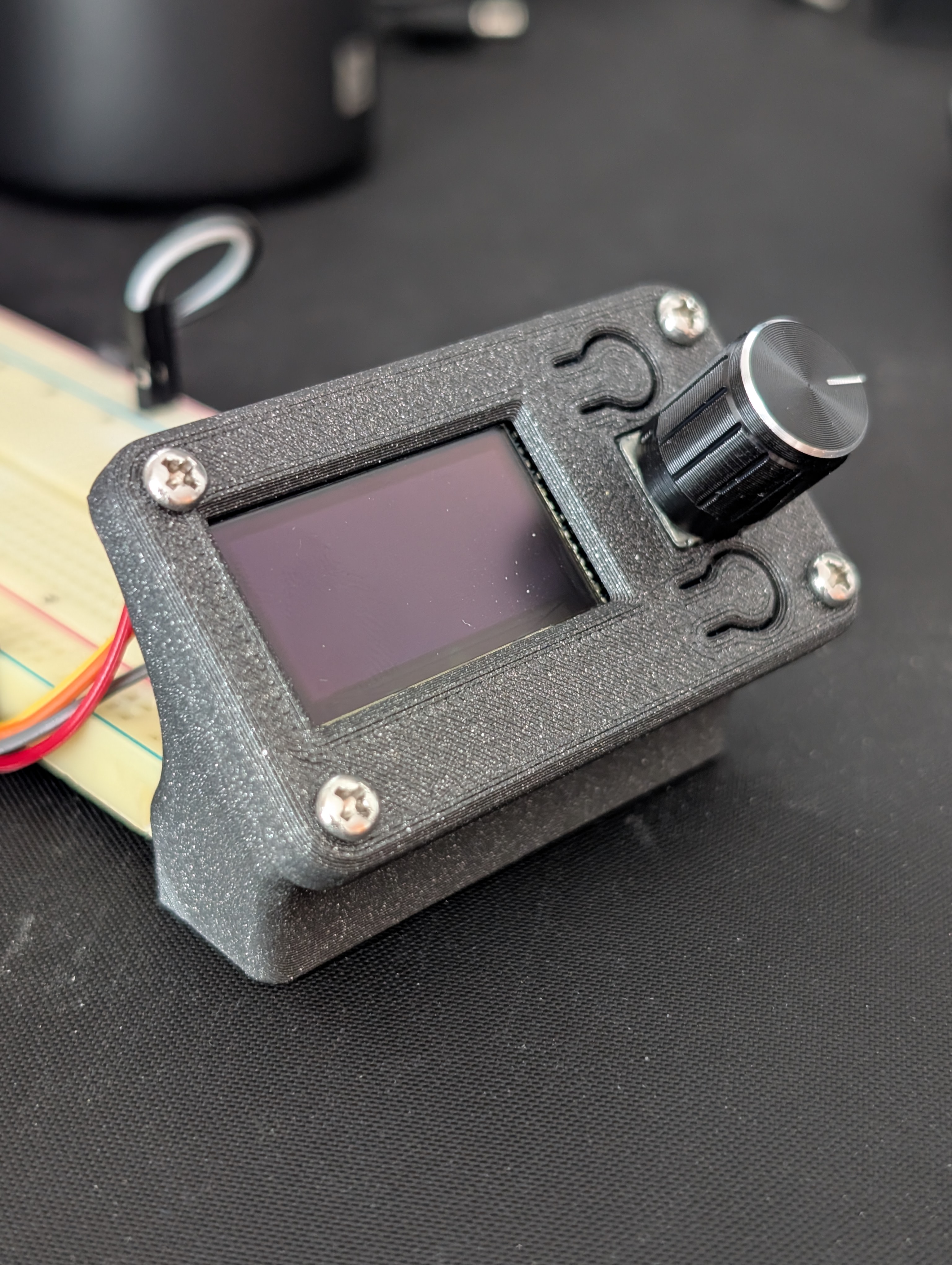 1.3'' OLED EC11 Display with Encoder and Buttons Front Plate 3D model