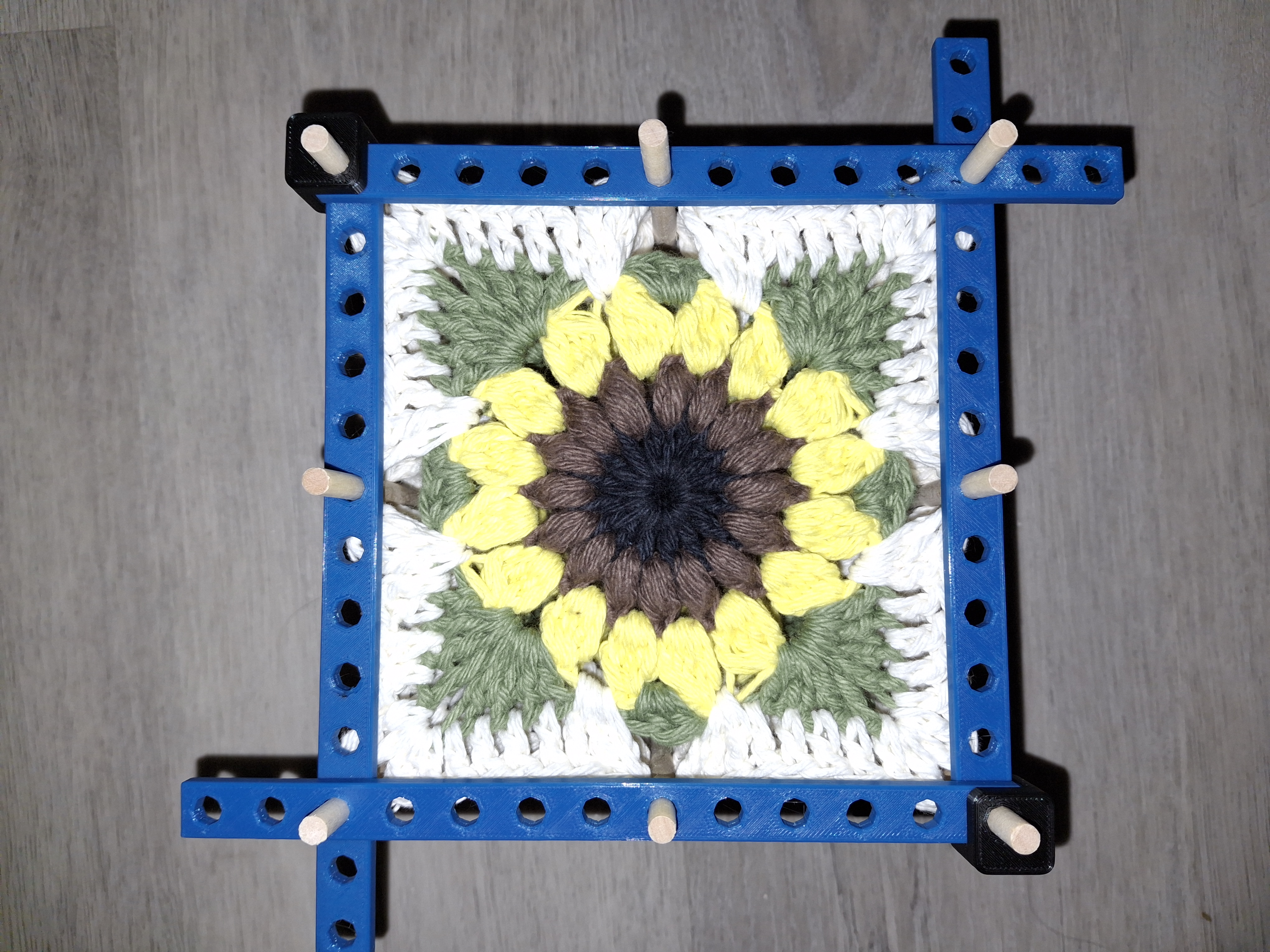 Granny Square Crochet Blocking Tool - with reinforcement layer