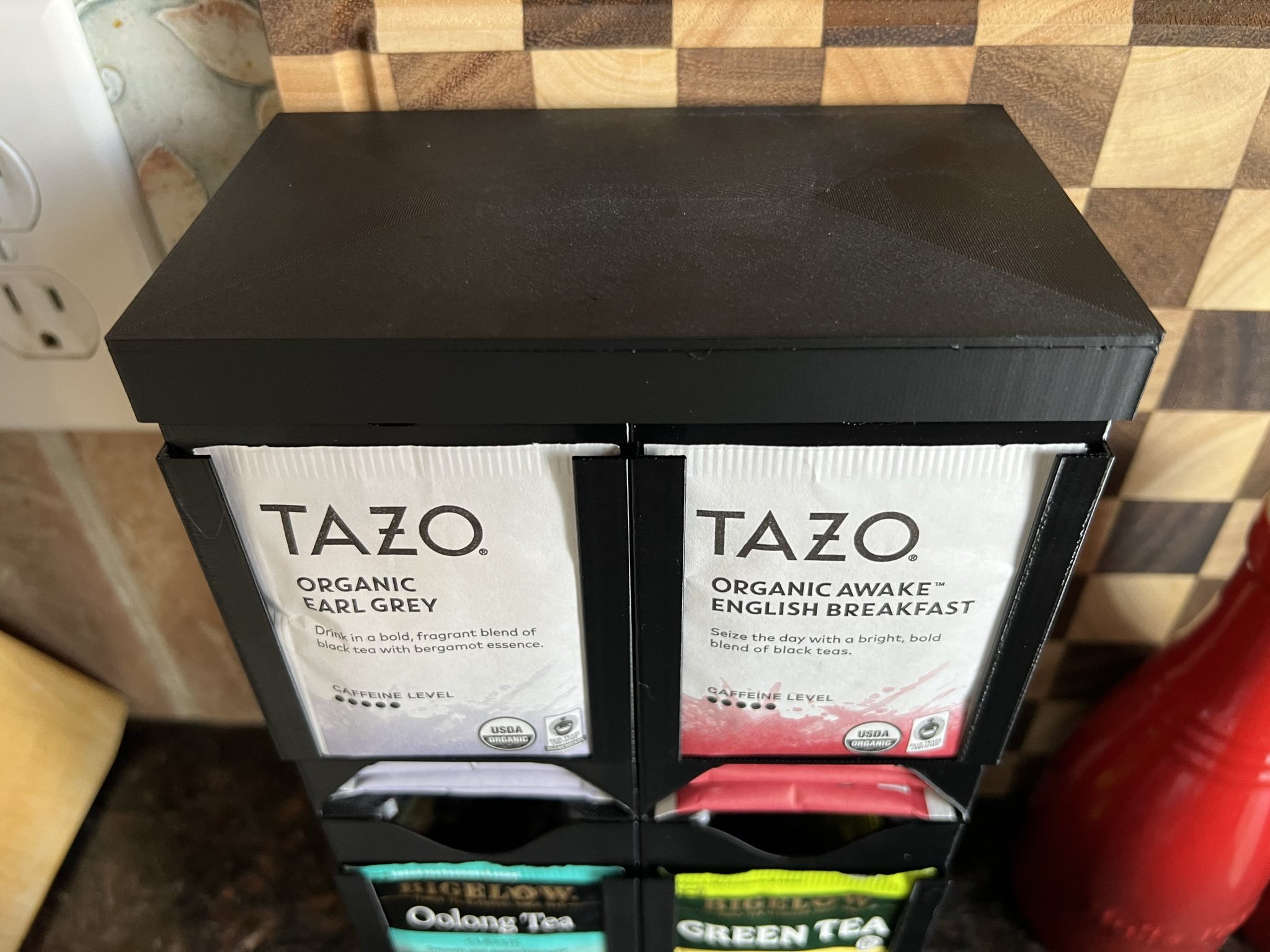 Two Across Lid for Tea bag dispenser