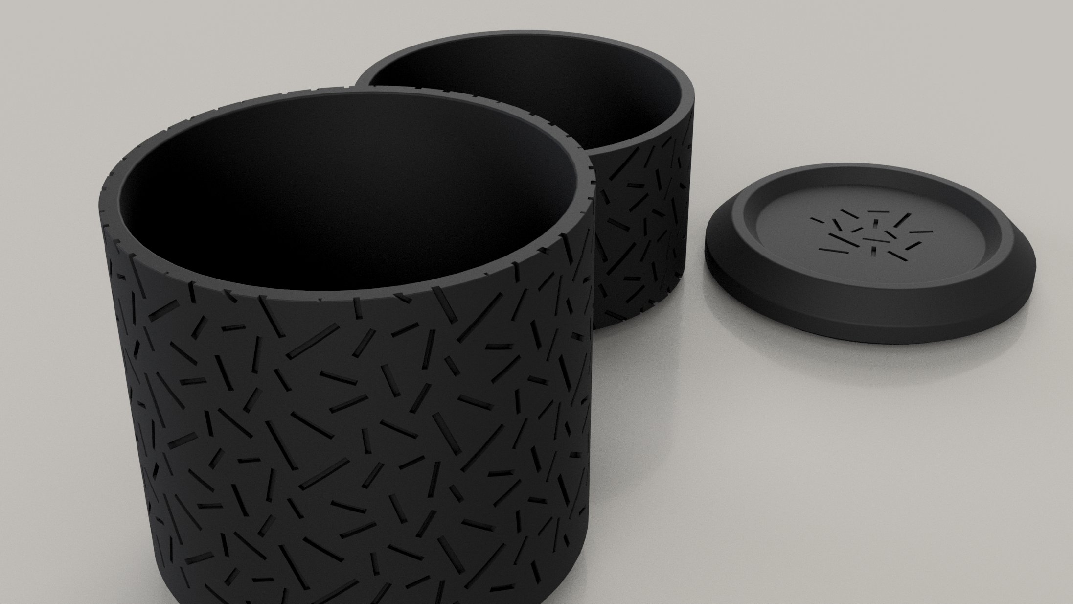 Stackable cilindrical storage box