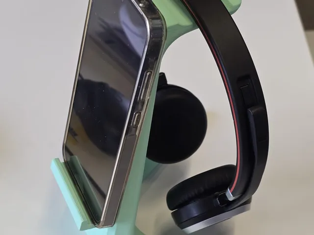 Headphone stand and smartphone holder