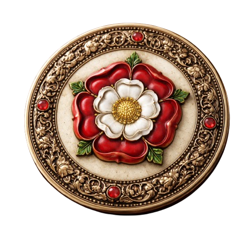 Tudor Style Coasters - Rose & Portcullis