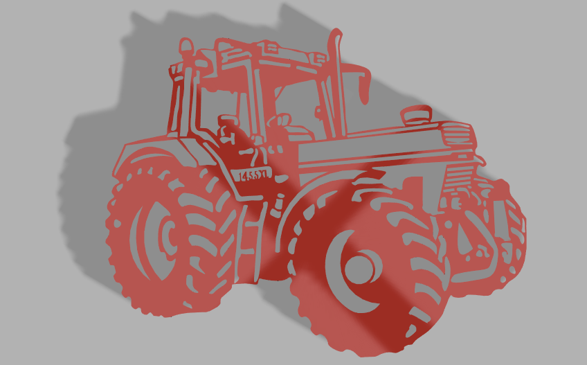wall decoration tractor case ih 1455xl