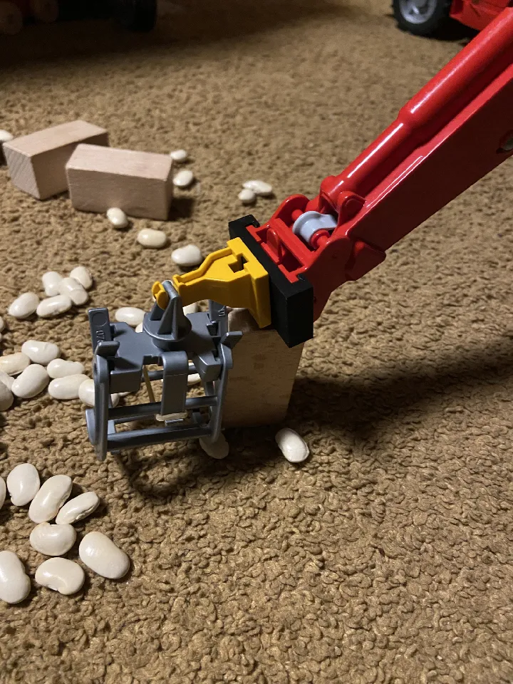 Bruder Bagger Arm Adapter by Johannes | Download free STL model |  Printables.com
