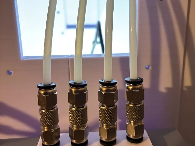PTFE tube connector release / spacer plate for Flashforge AD5X IFS