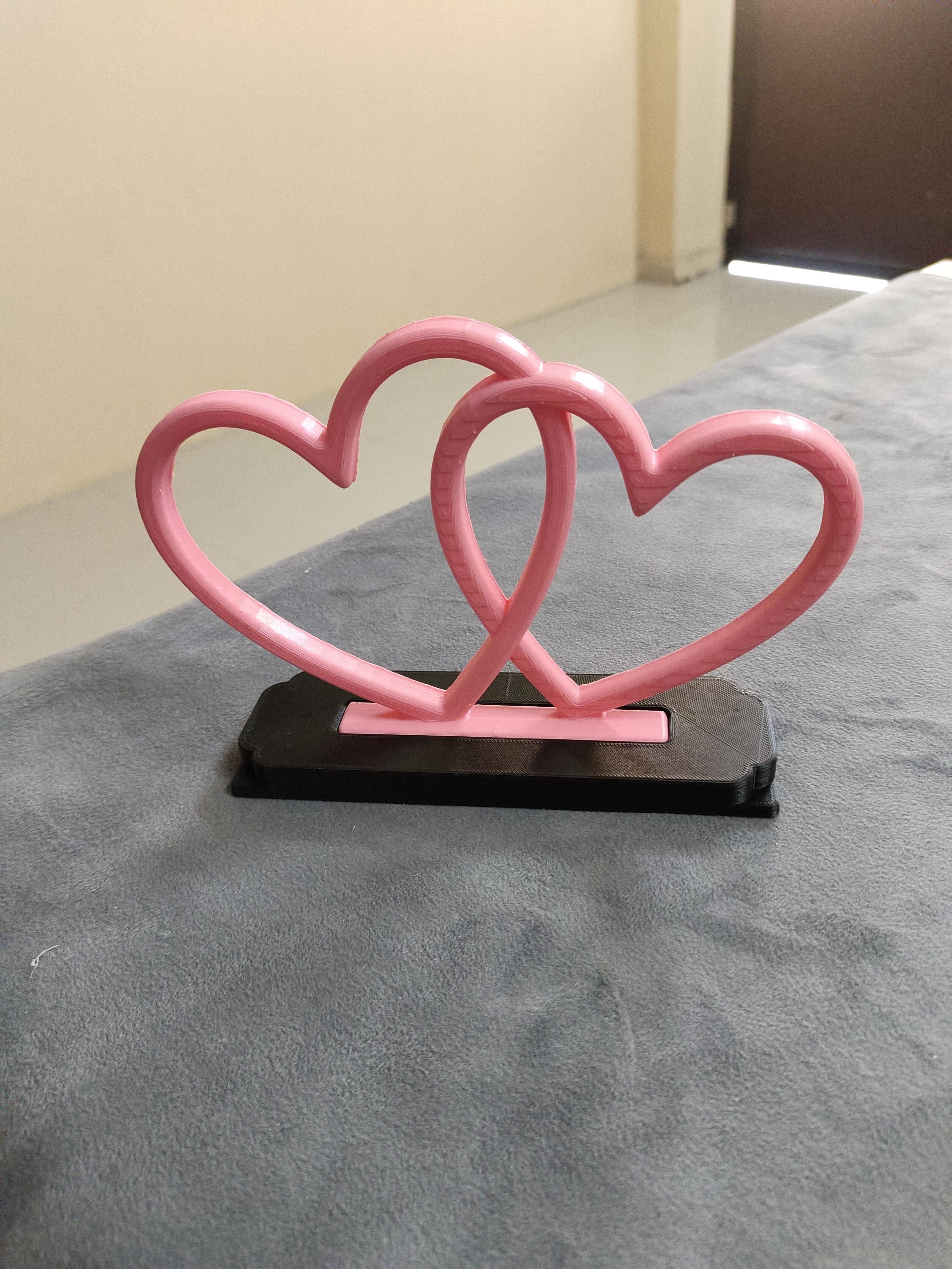 Couple Interlocking Heart Desk Decor — thumbnail 11