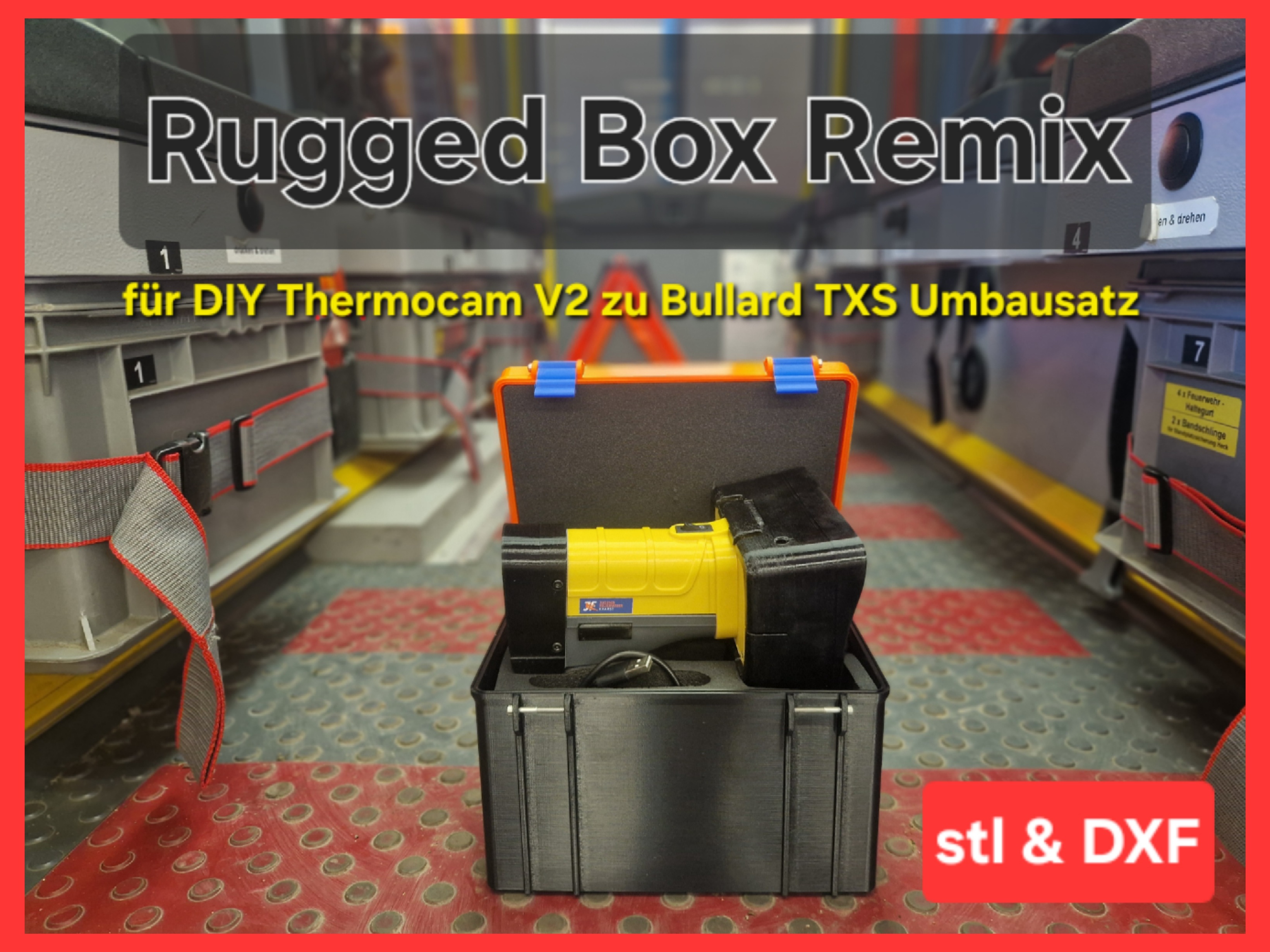 Rugged Box REMIX für DIY Thermocam V2 zu TXS Wärmebildkamara