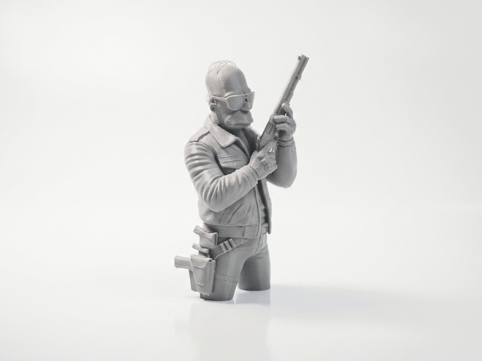 Shooter Homer Simpson Figurine Cartoon 3D Printable