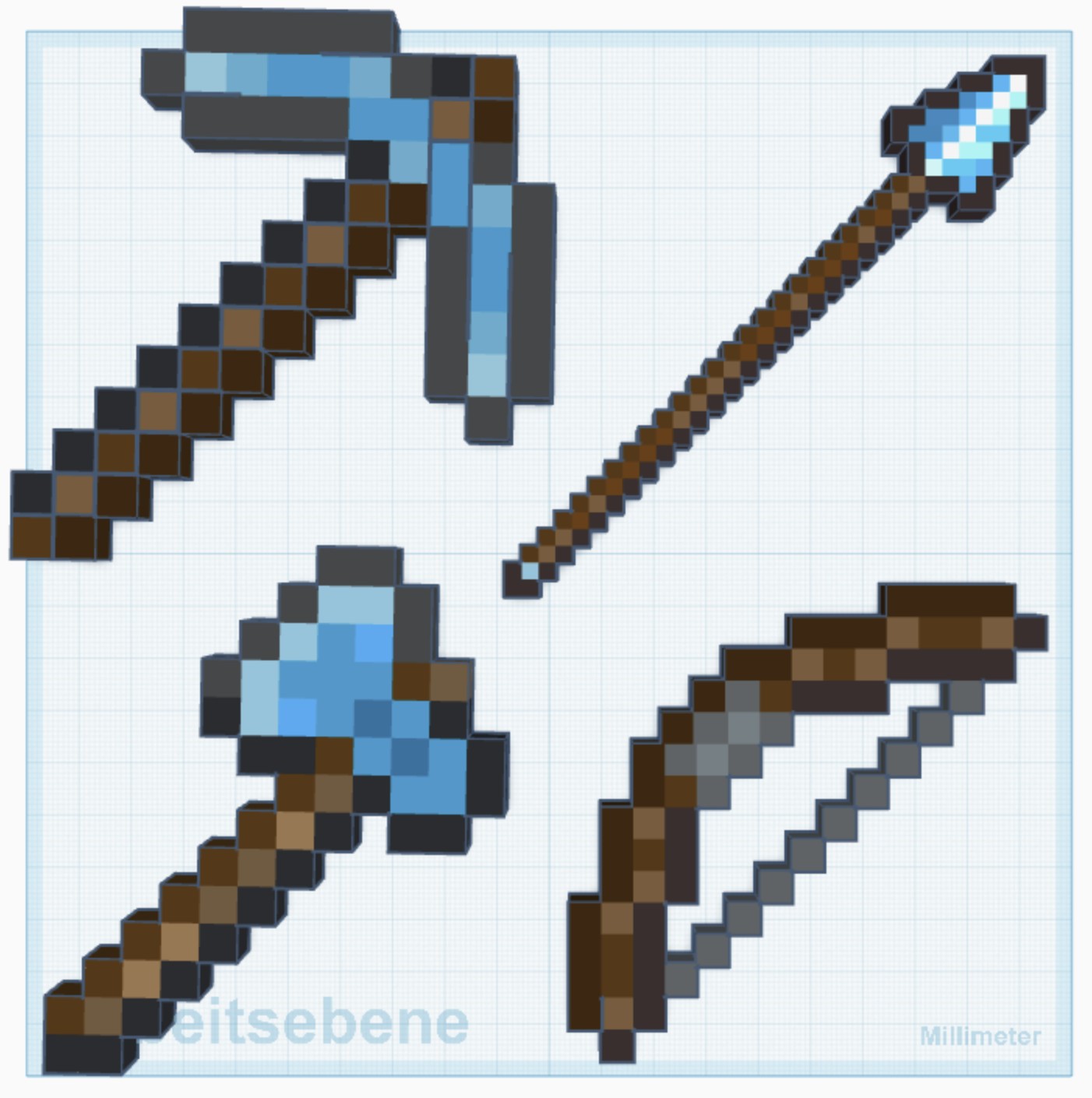Minecraft Diamond Tools