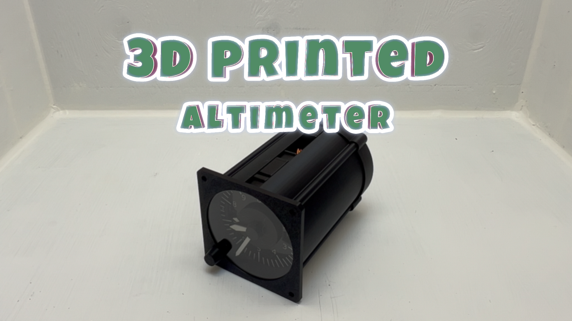 3D printed aircraft simulator instrument