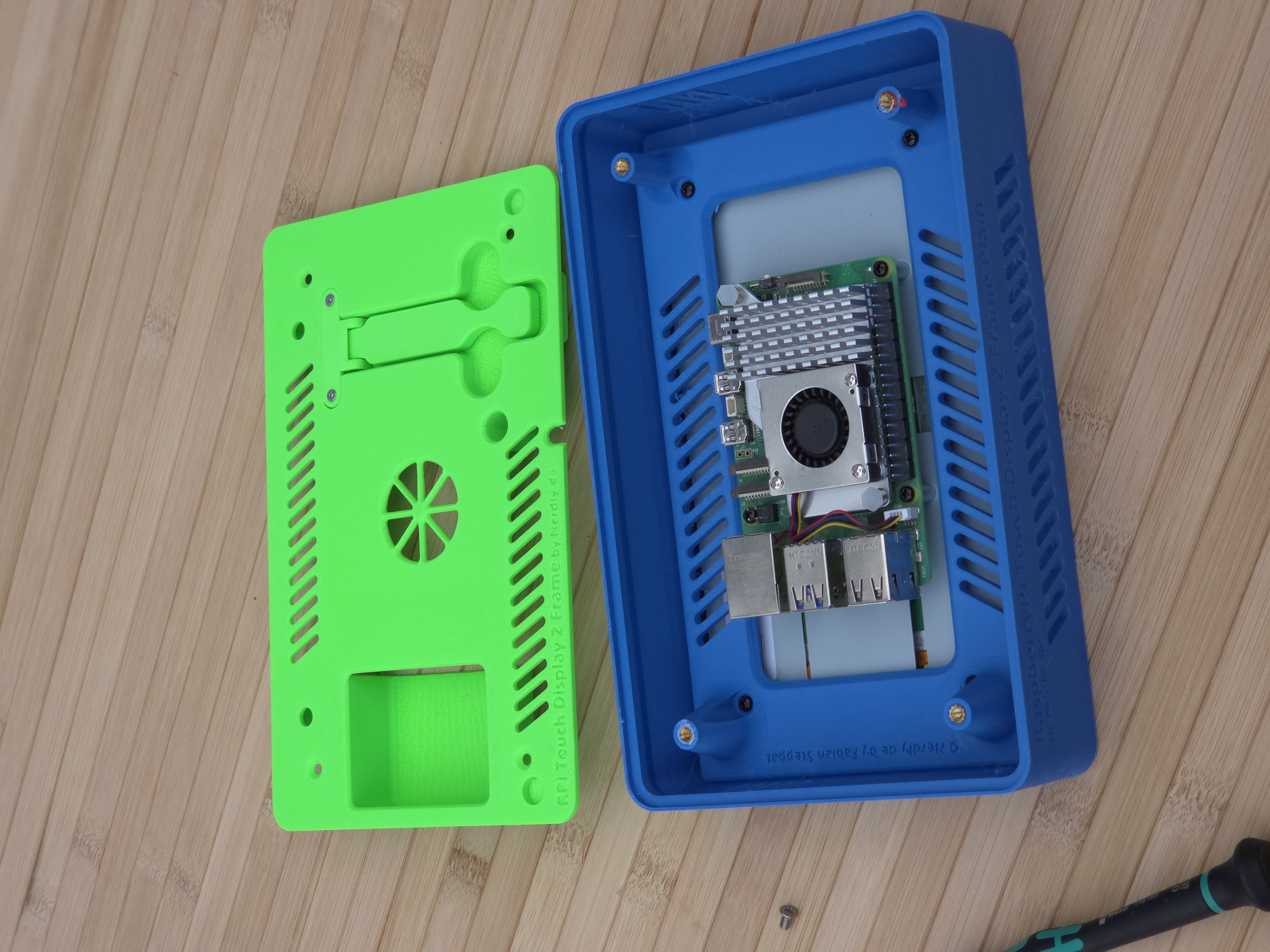 Raspberry Pi 7" Touch Display 2 Frame for RaspberryPi 5 - Horizontal by Nerdiy.de — miniatura 2
