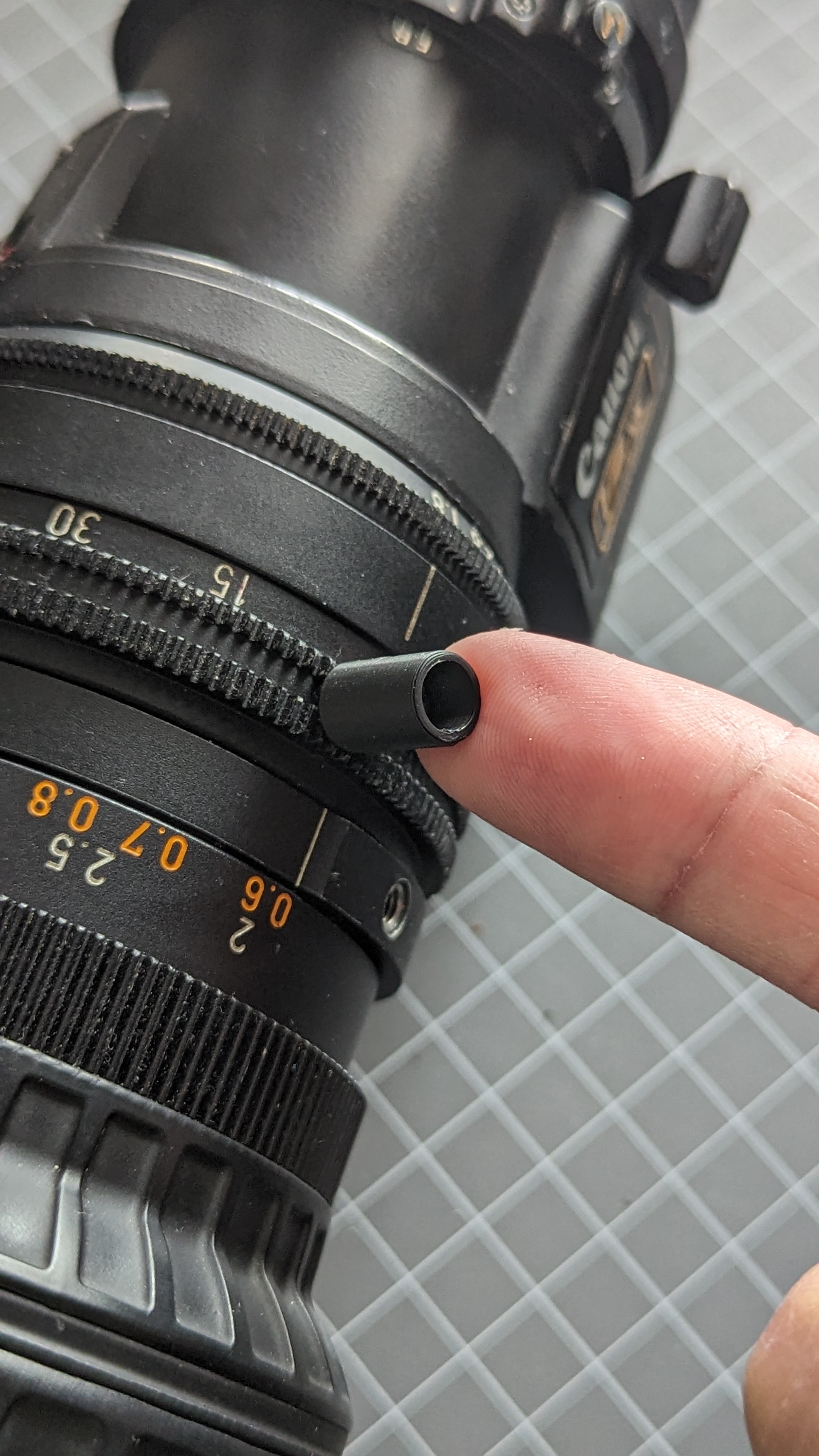Broadcast lens "Zoom Stick" 3 different lengths, made for M3 bolt